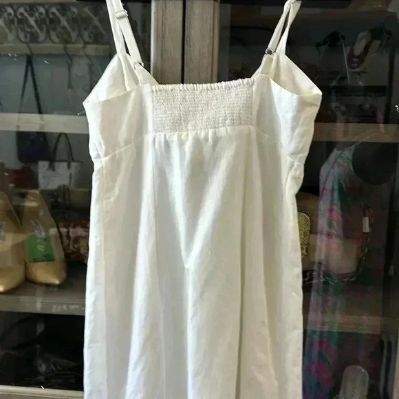 Red Carter White Button front mini dress 100% cotton size small NWT - Picture 8 of 8